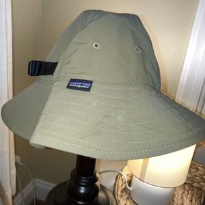 Patagonia Sun Bucket Hat Small Medium Tan Outdoor Beach Hike Climb Sun Shade
